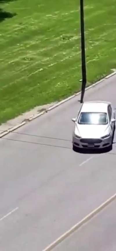 For throwing rocks at car