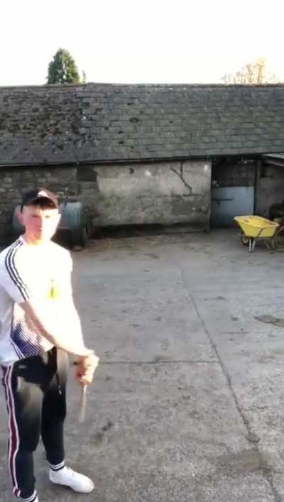I literally sat for a few seconds trying to figure out where the sliotar went.