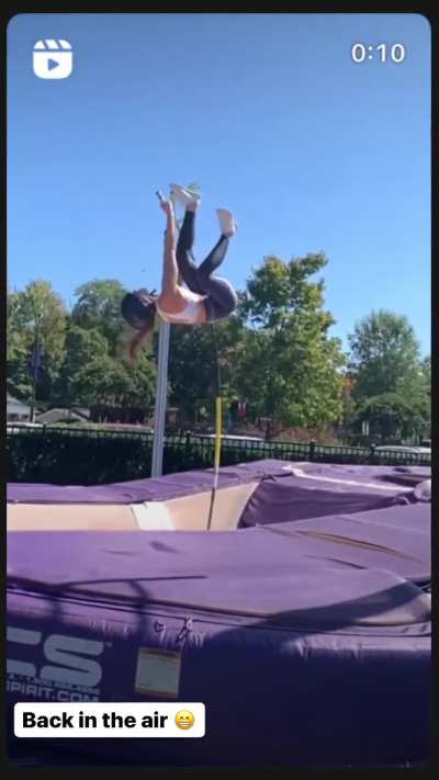 In the air