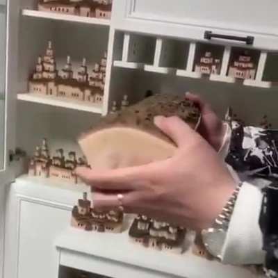 Foldable wood art
