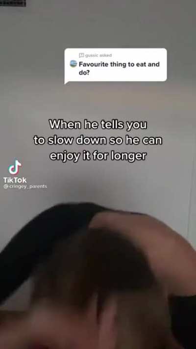 Cringey_parents speeding up instead of slowing down