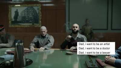 at the dinner table