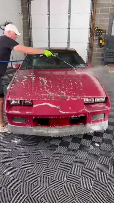 12 years of grime removed from a car