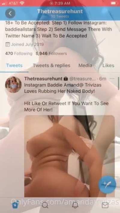 Instagram Baddie Amand@ Trivizas Loves Rubbing Her Naked Body For You! Twitt<wbr>er:@t<wbr>reasu<wbr>rehun<wbr>tsh