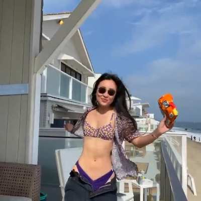 Olivia having fun