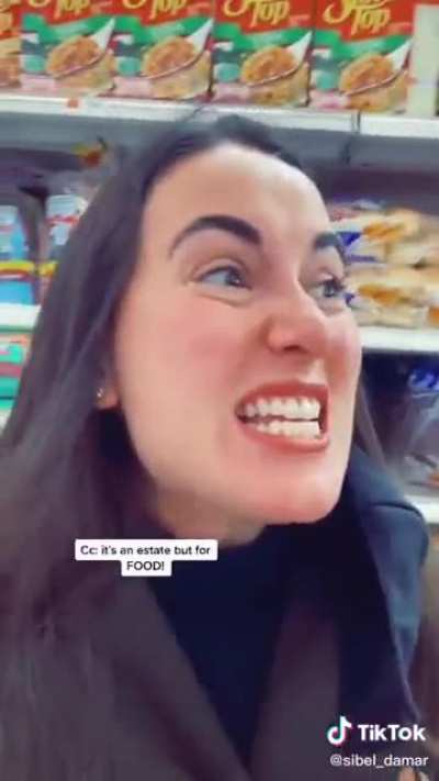 Keira Knightley grocery shopping in the 21st century.