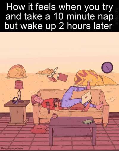 Waking up disorientated af