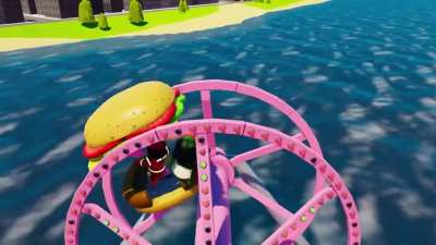 A perfectly cut scream on GangBeasts.