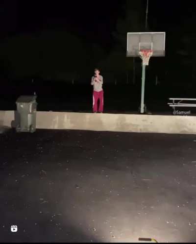 “No, there’s no way it’s gonna hit the light”