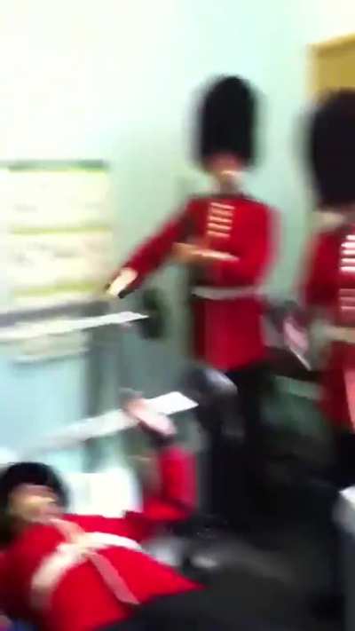 Meanwhile in the guardroom...