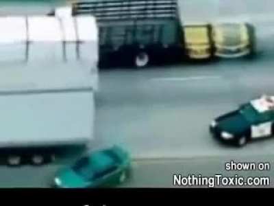 Truckers stop pursuit