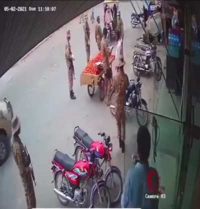 Army brutally