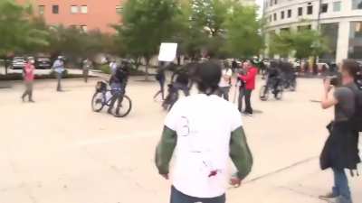 Fast response riot police in action 🤣