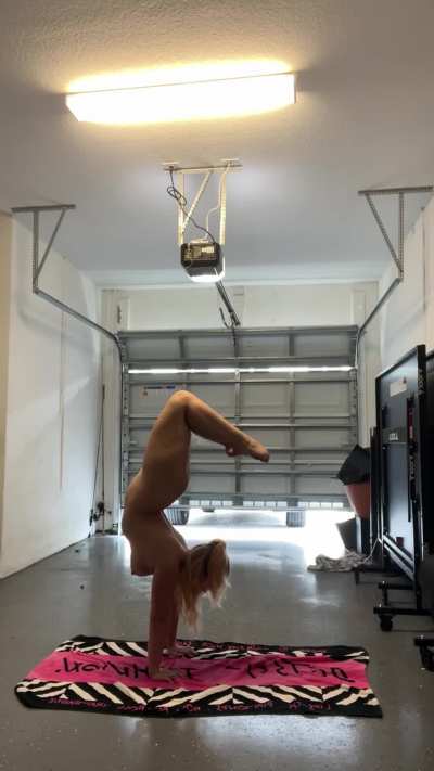 Saturdays are for naked yoga sessions