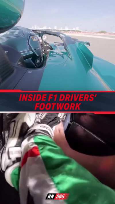 What really happens the an F1 foot well.