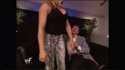 Vince has to double check Trish is wearing panties 
