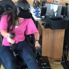 Flying helicopter in VR