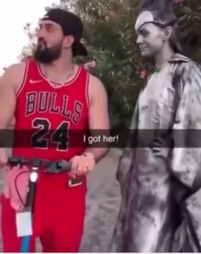 he got her alright!