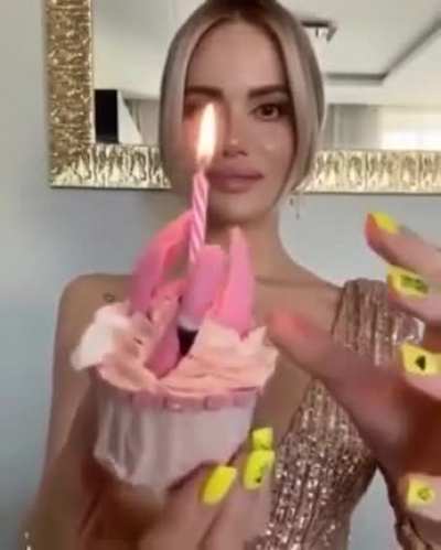 Birthday cupcake