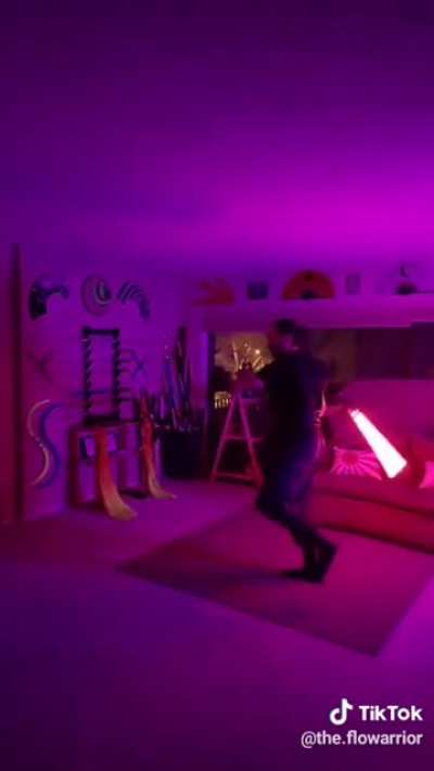 Lightsaber spinning