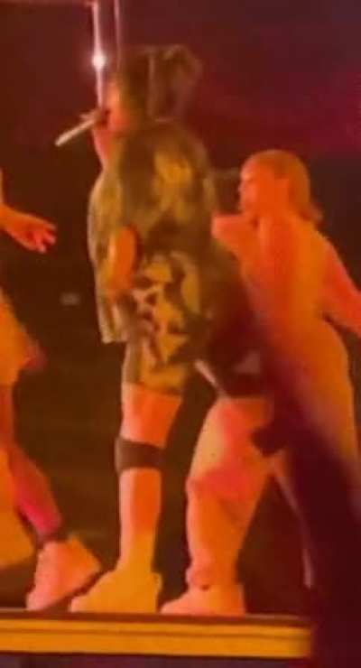 Shaking on stage