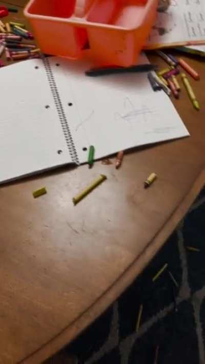 I’m not even asking them to stay between the lines; just on the paper!
