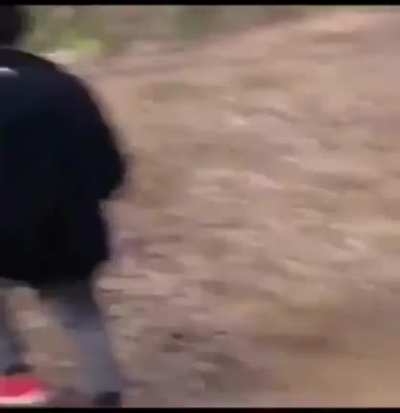 Riding down a hill on a bike with no brakes (aftermath in the comments)