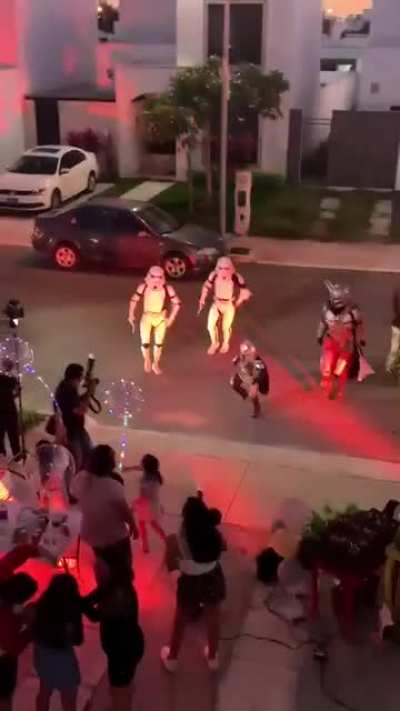This Kid's mandalorian themed birthday party in Mexico