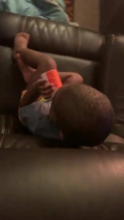 Caught dis lil nicca lackin...