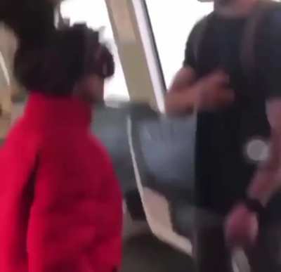 Trying to give another BART rider Corona