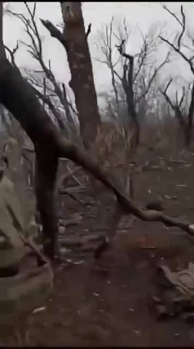 Russian assault squad show the corpses of Ukrainian soldiers left in Avdiivka after battle.