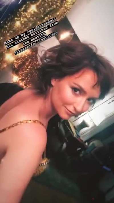 Golden, glittery, and GORGEOUS!