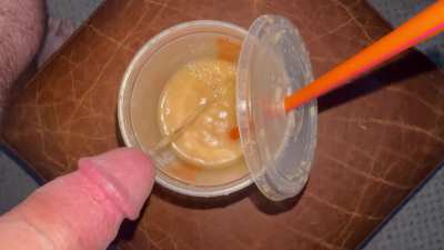 Who wants a large iced coffee with cream and Daddy?!?!? 😈