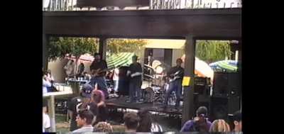 Guy in purple is a one man hardcore jam - Rage Against The Machine, first public performance