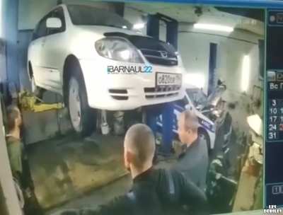 Took it in for an oil change, left with a totaled van!
