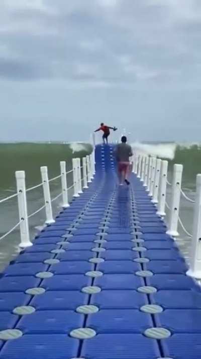 Wave and jump