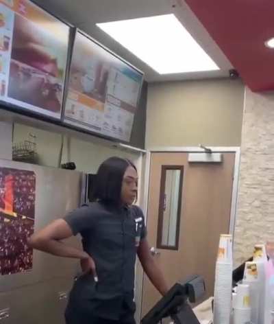 A manager bans transphobe for asking for a refund