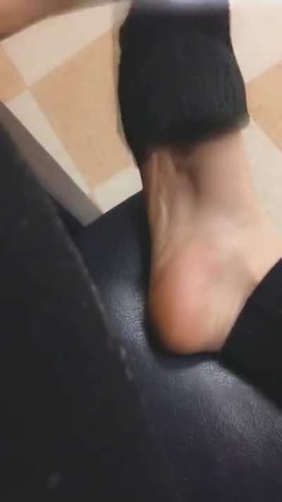 Dirty work feet