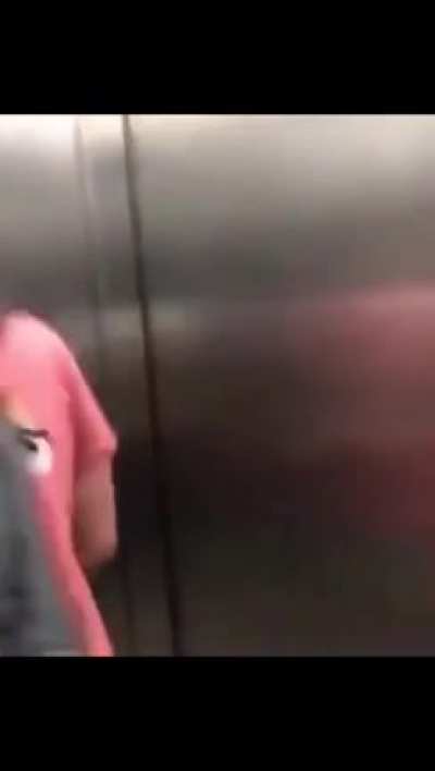 Drunk guy + elevator