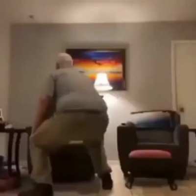 Faster than my grandpa throwing it back.