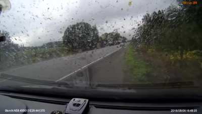 Four people (from what I can see) getting flung from their car