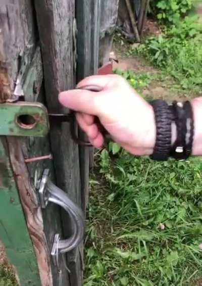Neat old lock and key