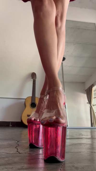 You'd go crazy if I walked towards you in these shoes!