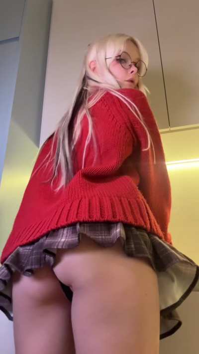 The perfect view of my panties