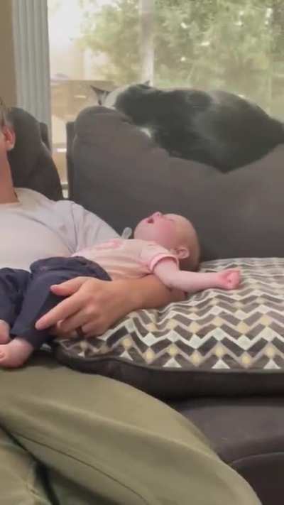 Everyone got a chance to sleep when the baby slept..