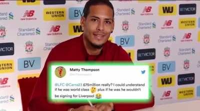 What rival fans said after Van Dijk transfer.