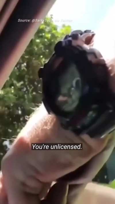 Sovereign citizen arrested after refusing to cooperate with police