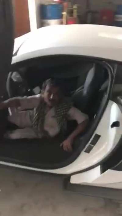 New car in the garage