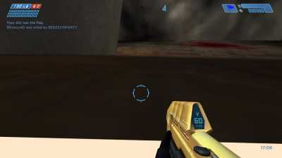Stuck in the floor at the entrance to enemy base. Still managed to be useful.