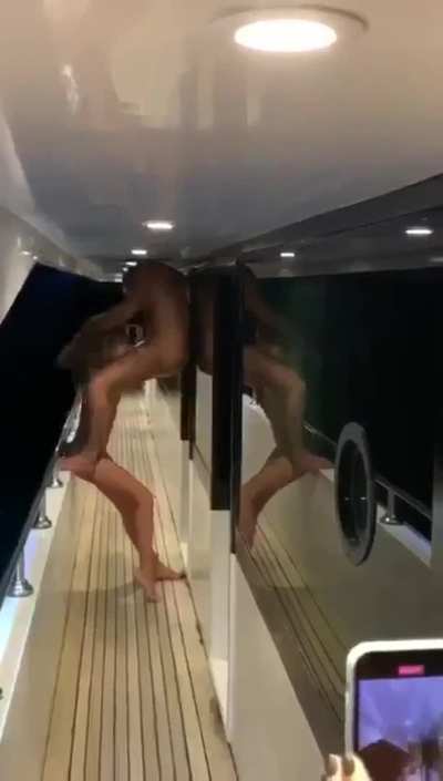 Public blowjob at a yacht party